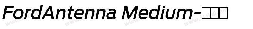 FordAntenna Medium字体转换